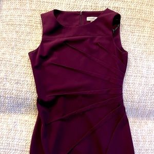 Beautiful burgundy dress, that hits just below the knee.